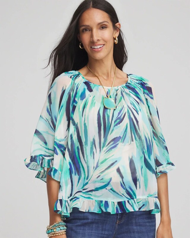 Georgette Batwing Blouse - image 1